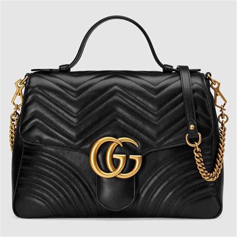 black gucci handbags|gucci black handbag prices.